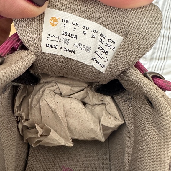 Brand new in box Timberland Tilton Low Leather Waterproof Hiking Trail shoe Sz 7 - Picture 4 of 6